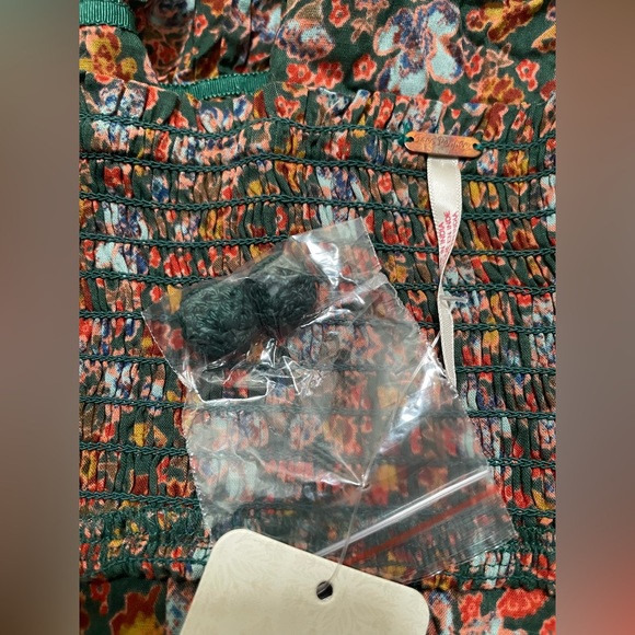 NWT FREE PEOPLE Molly Joe Floral Sundress In Forest Combo , Sz M - Picture 12 of 16